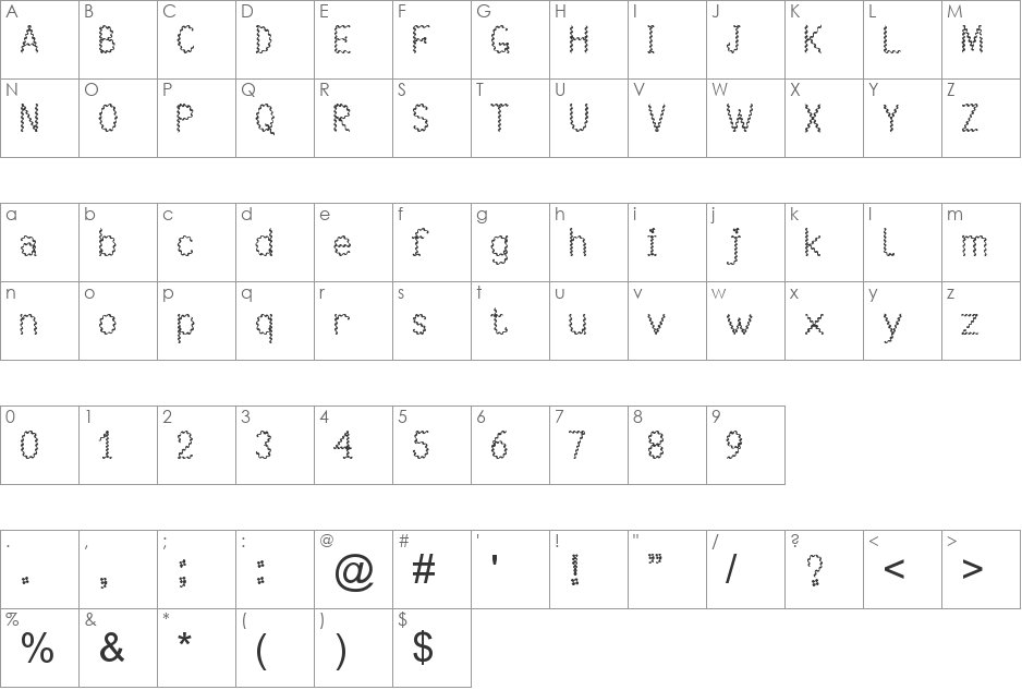 BymberangiykasFull font character map preview