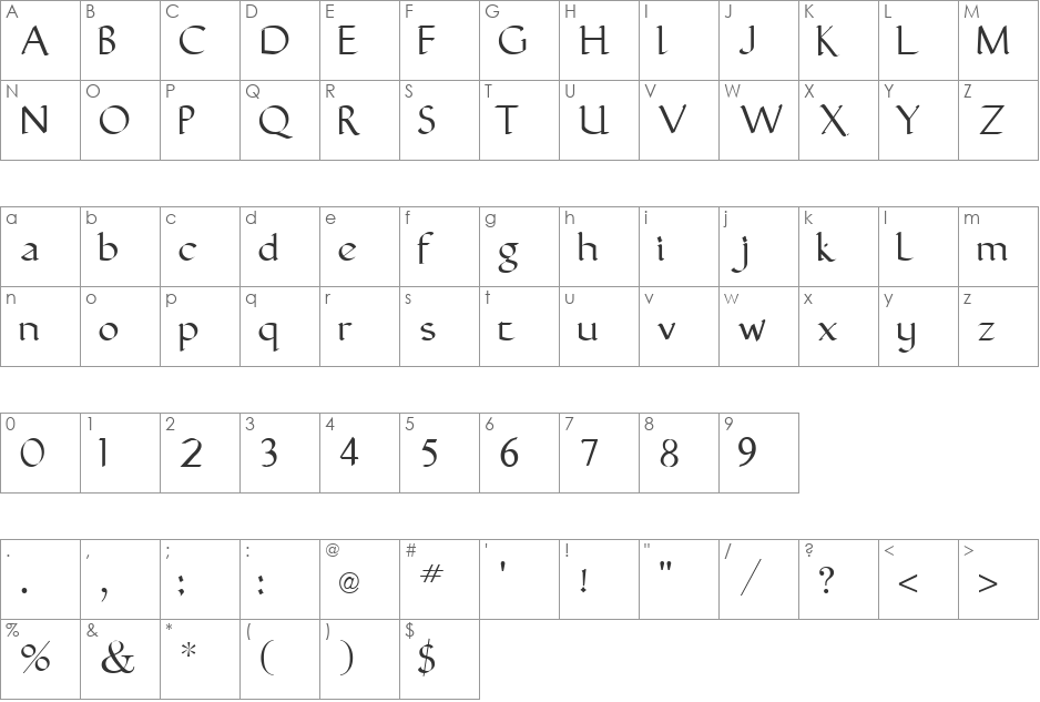 CLB-JewishHolidays-Base font character map preview