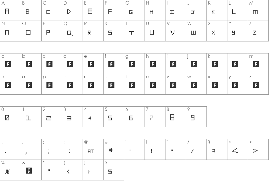 COOL! font character map preview