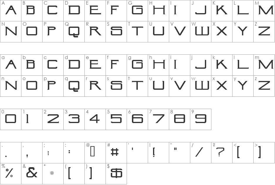 CultLove Regular font character map preview