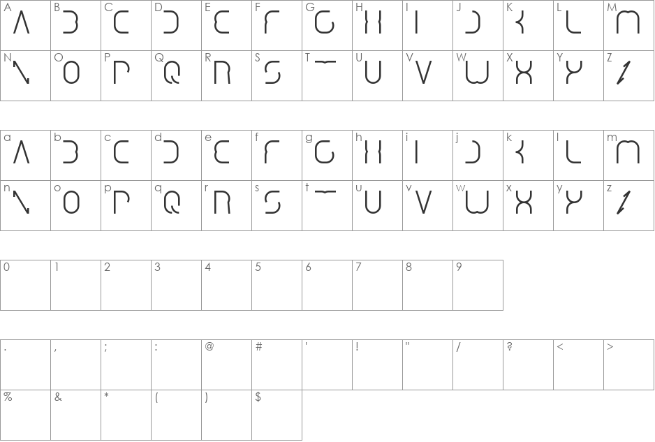 dismecha font character map preview