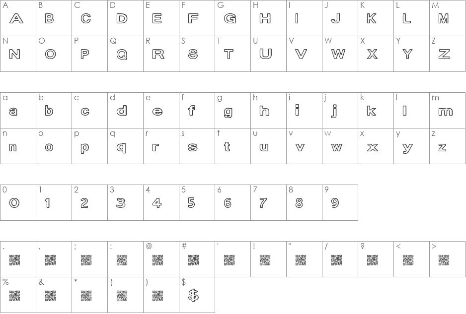 DropInside font character map preview