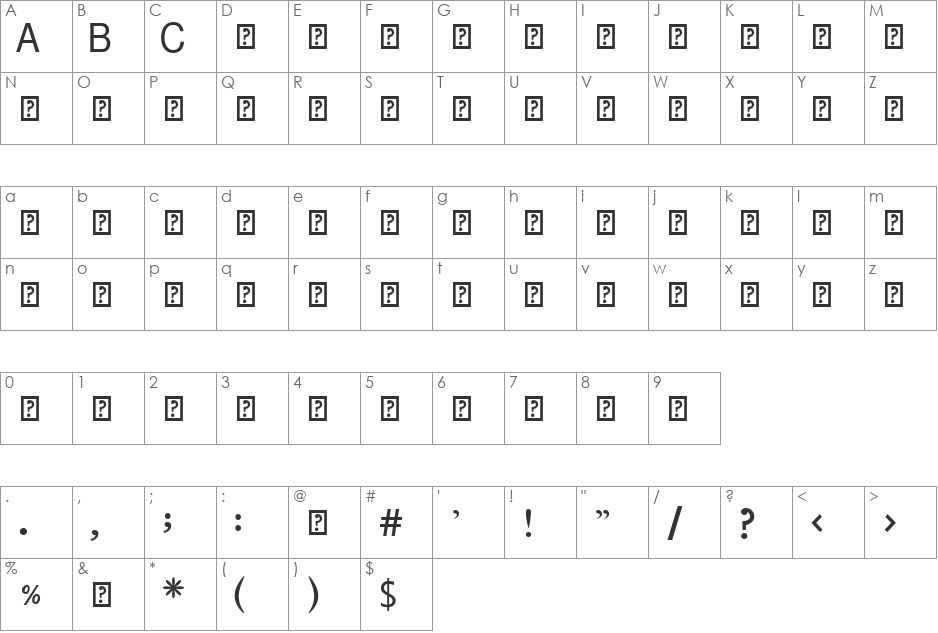 Ekushey 16 December font character map preview