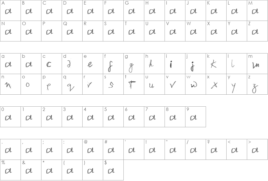 eOdissa-Majhi-Uni font character map preview