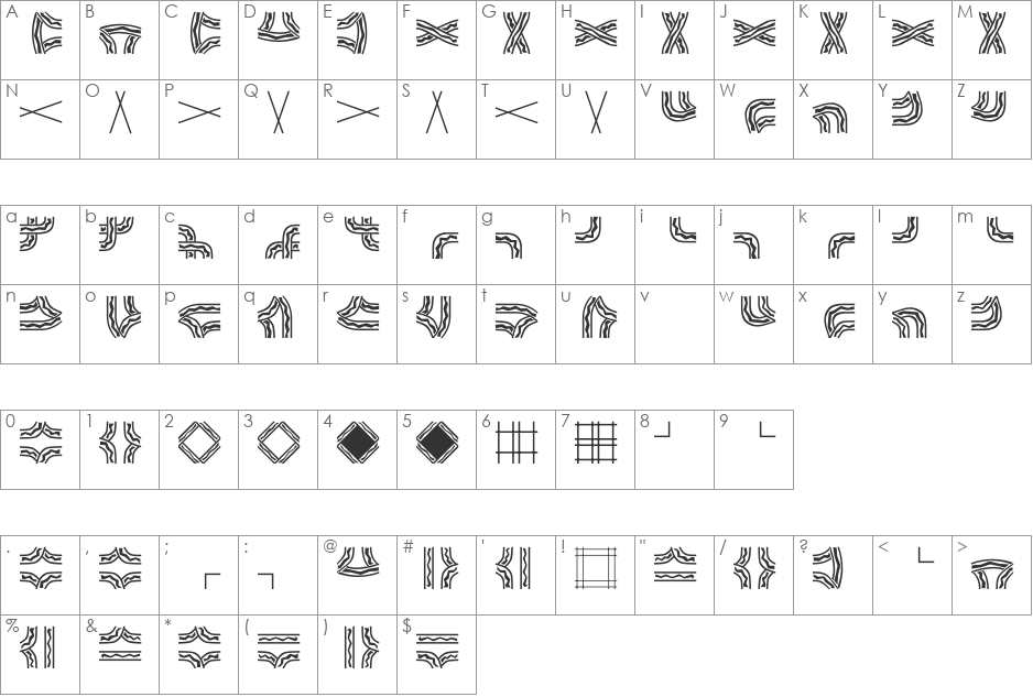 epx2 font character map preview