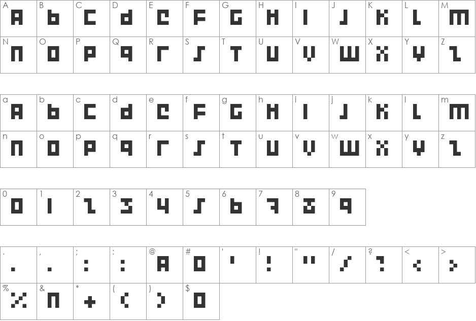Execute 2000 font character map preview