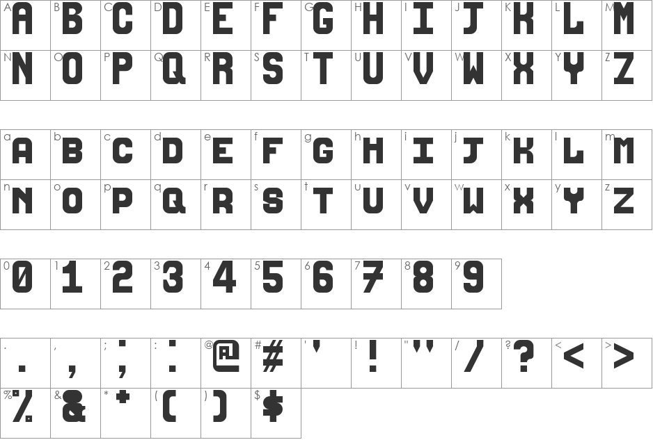 anandala font character map preview