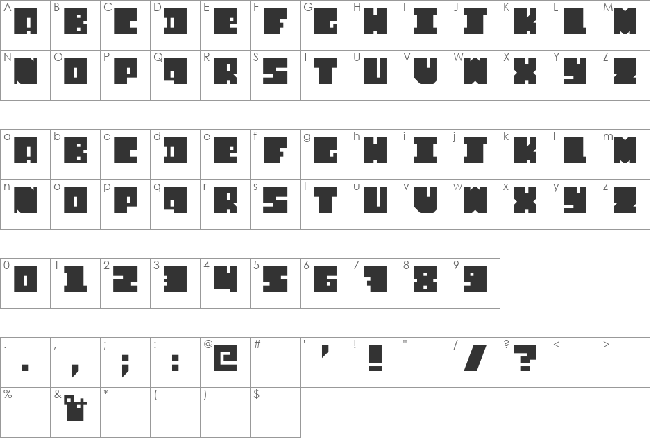 FontSlip font character map preview