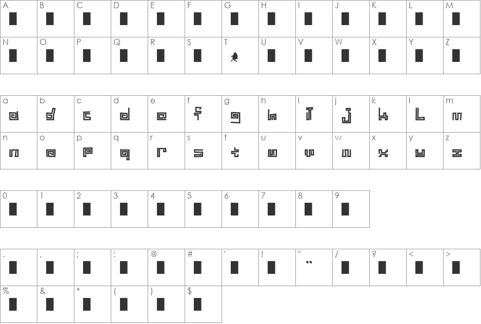 foo font character map preview