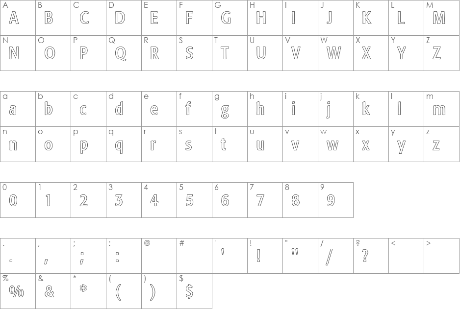 Formata font character map preview