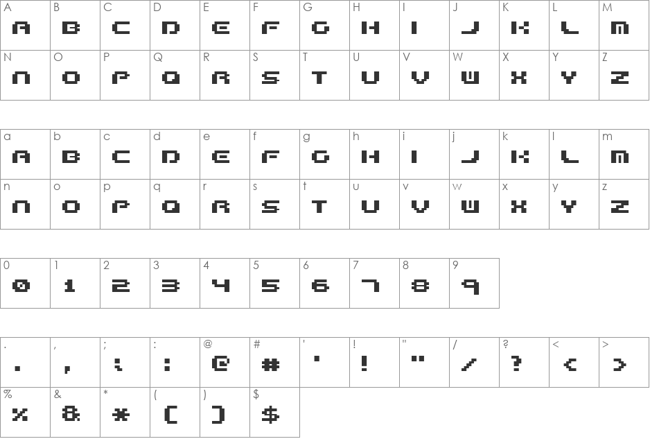 Formula too complex font character map preview