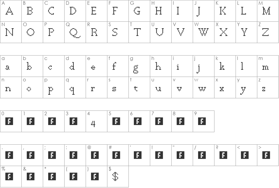 fs inspira 2 font character map preview