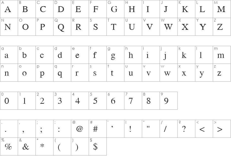 GEO CHVEULEBRIVI font character map preview