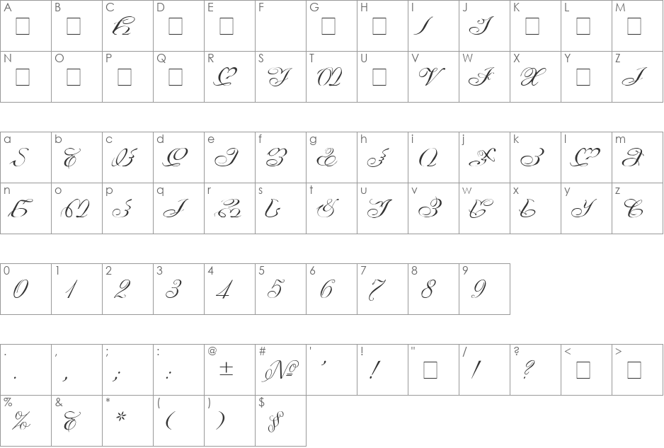 GEO-Zhorzholadze font character map preview