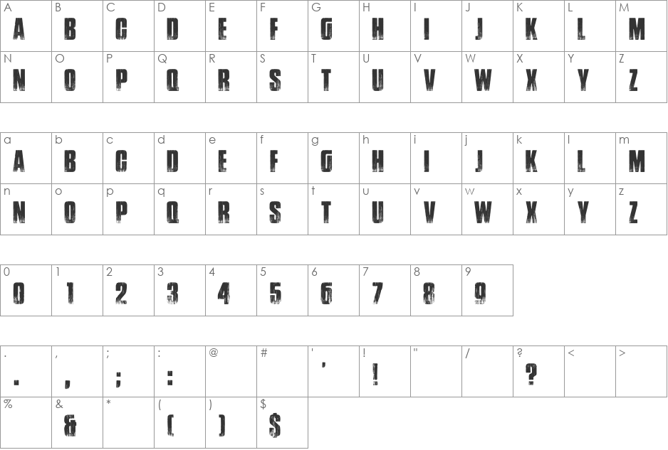 Google spies font character map preview