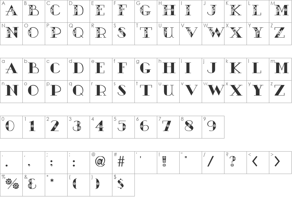 AC2-It'sAGirl font character map preview