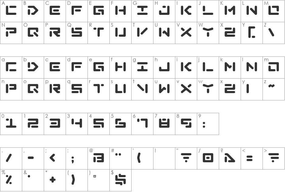 Killer font character map preview