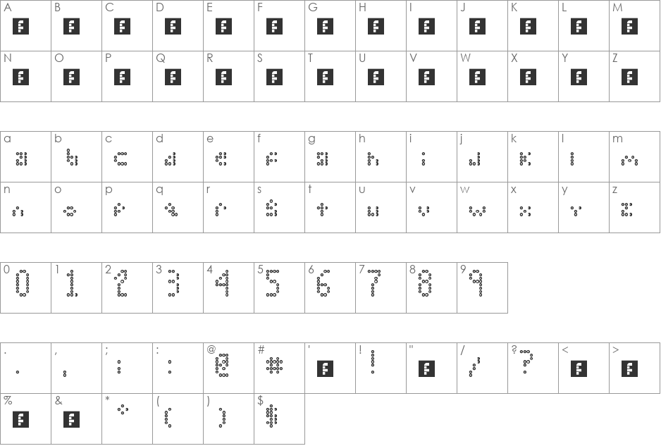 Kool Korean font character map preview