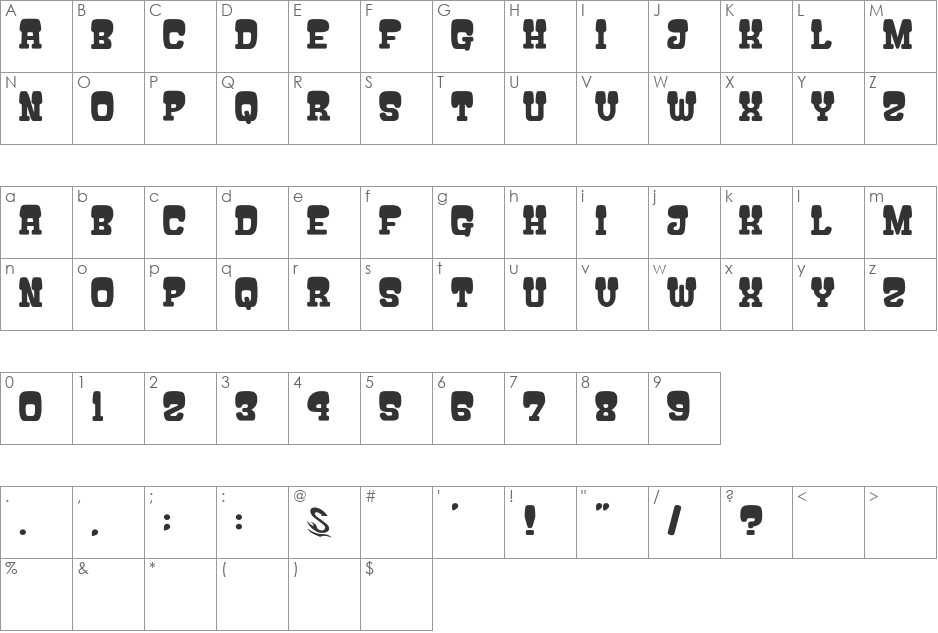 ATAMA-SERIF__G font character map preview