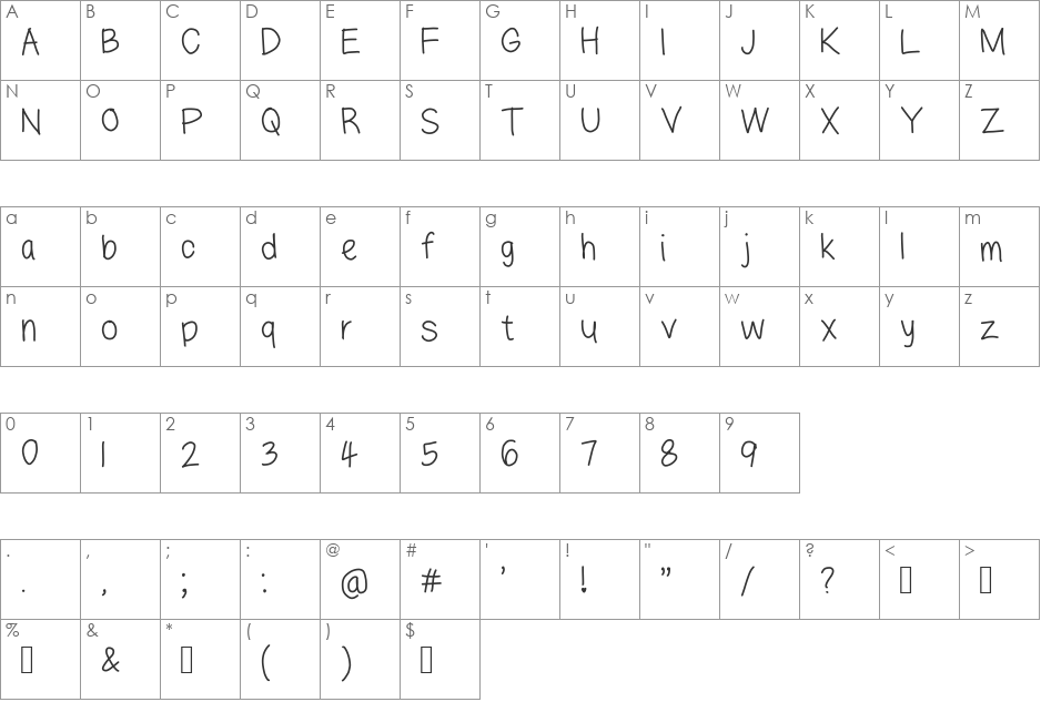 lazyfont font character map preview