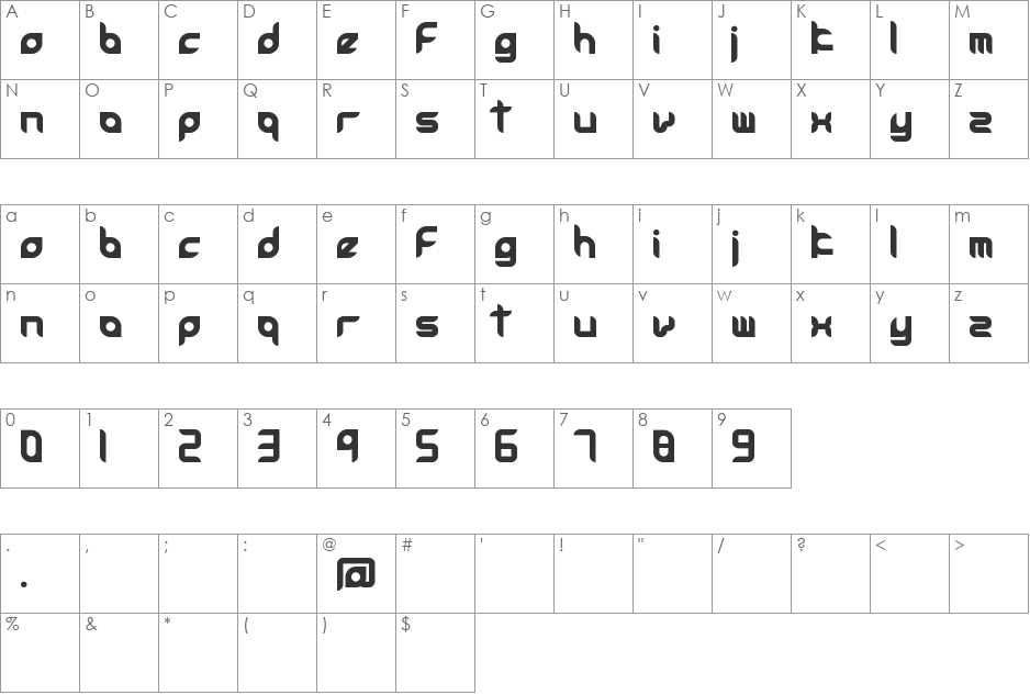 accessories font character map preview