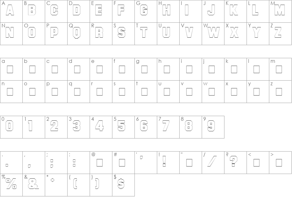 Letter Sweater Sans-Open SSi font character map preview