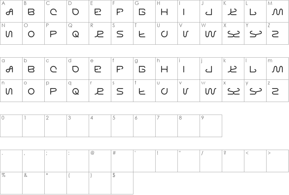 letting the cable sleep font character map preview