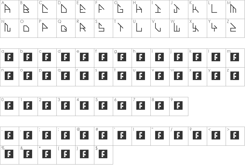 limit font character map preview