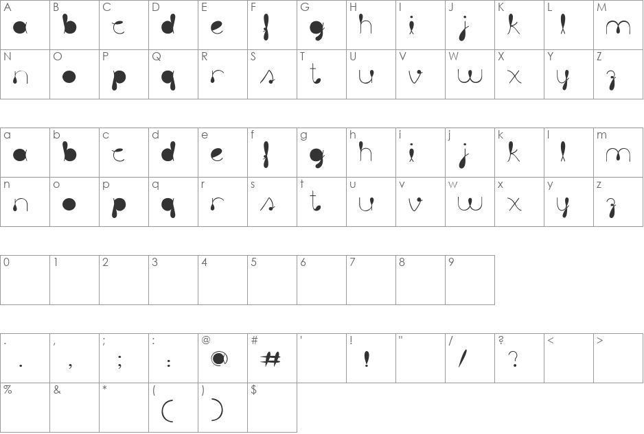 liquit font character map preview