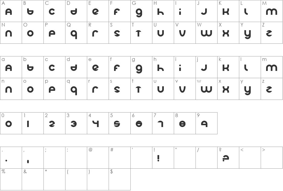 LMAO! font character map preview