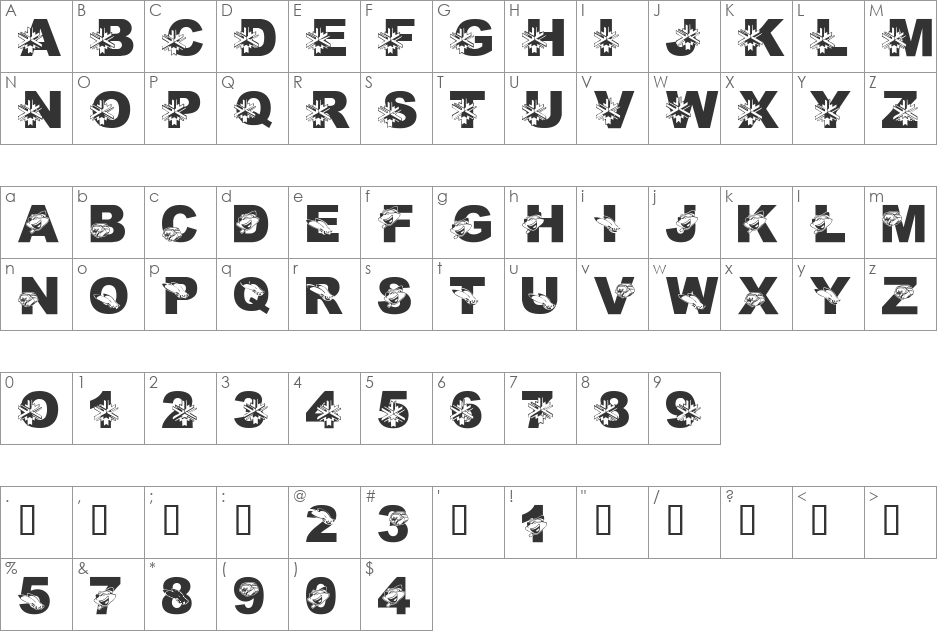 LMS Utah Welcomes the Olympics font character map preview