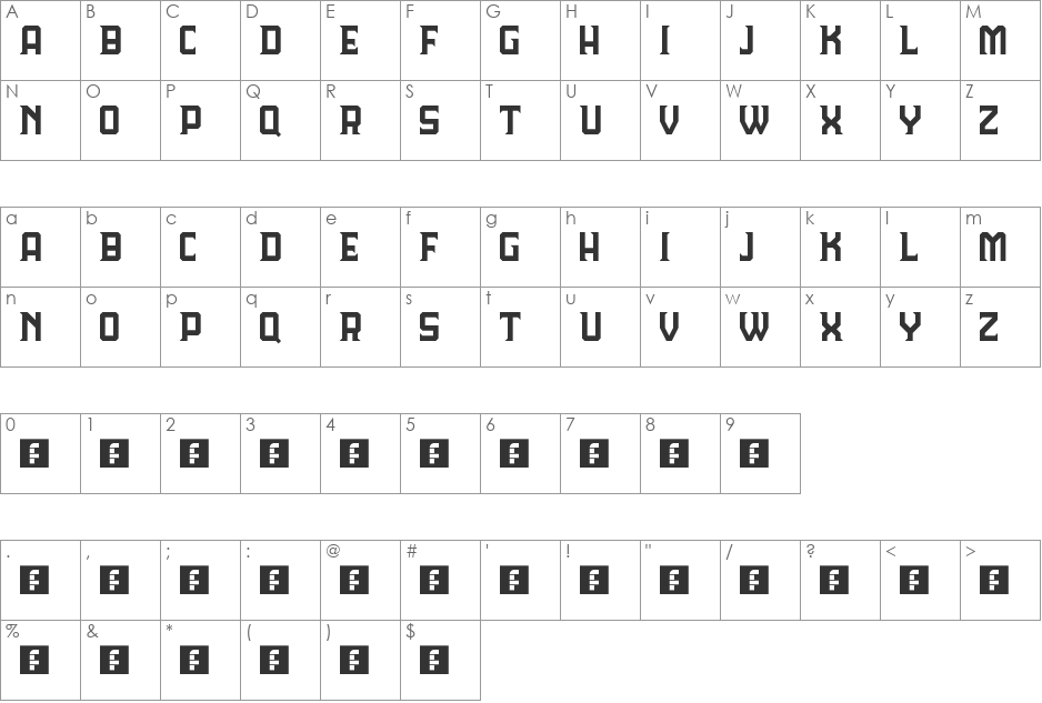 Lorde Havana font character map preview