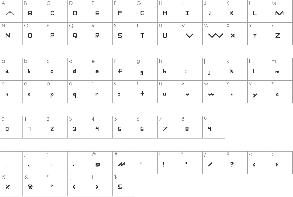 Math Time! font character map preview
