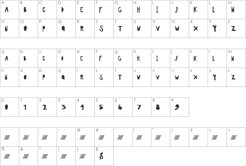 AwesomePlay font character map preview