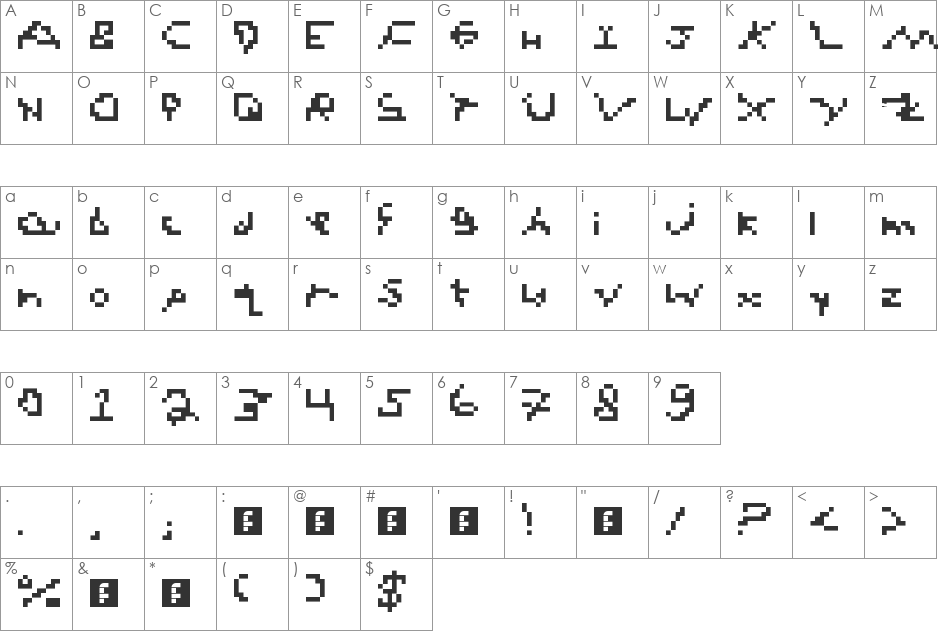 messy writing cleaned up font character map preview