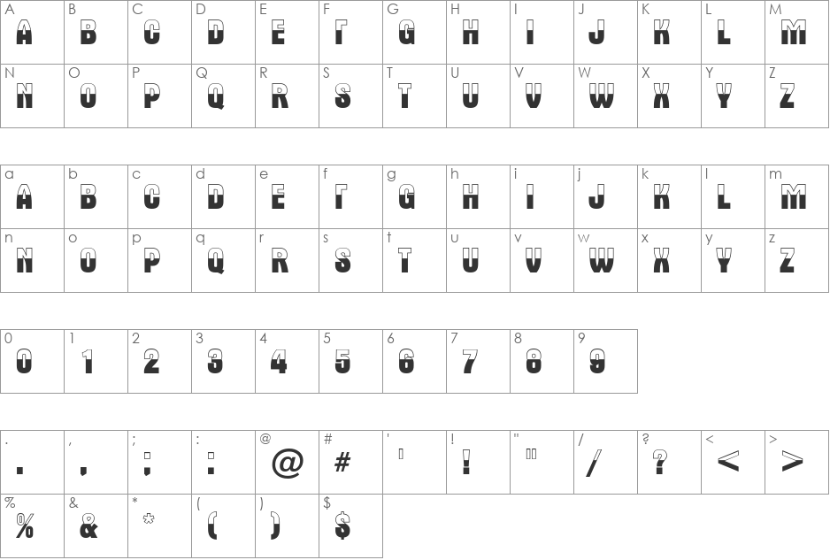 a_AlternaTitulB&W font character map preview