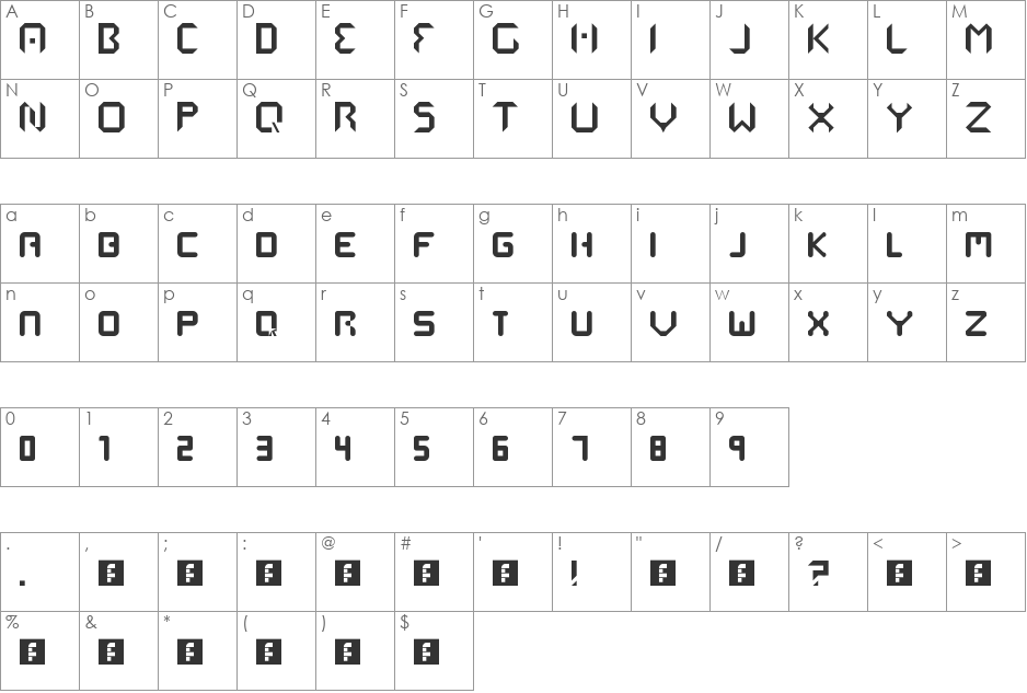 mms start font character map preview