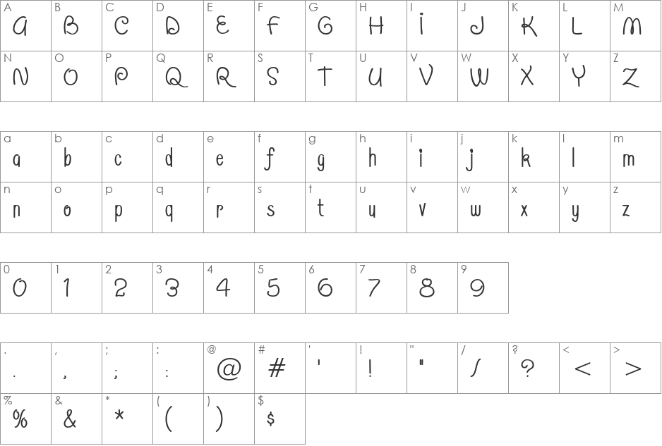 Morning Limerick BTN Cond font character map preview