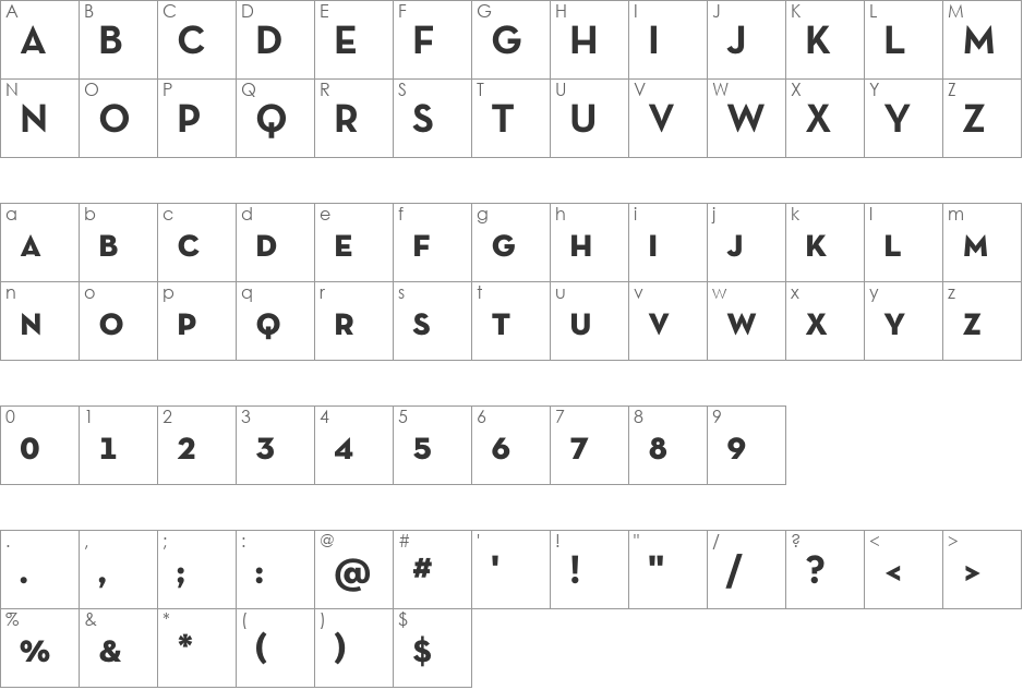 Neutra Text TF SC Alt font character map preview