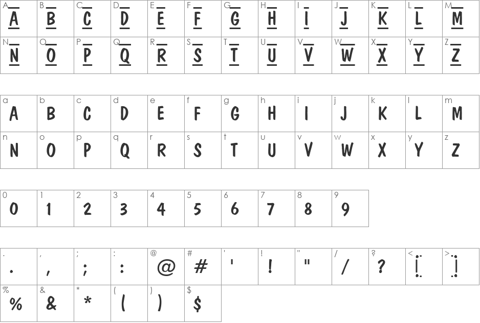 a_DomInoTitulDcFrCmb font character map preview