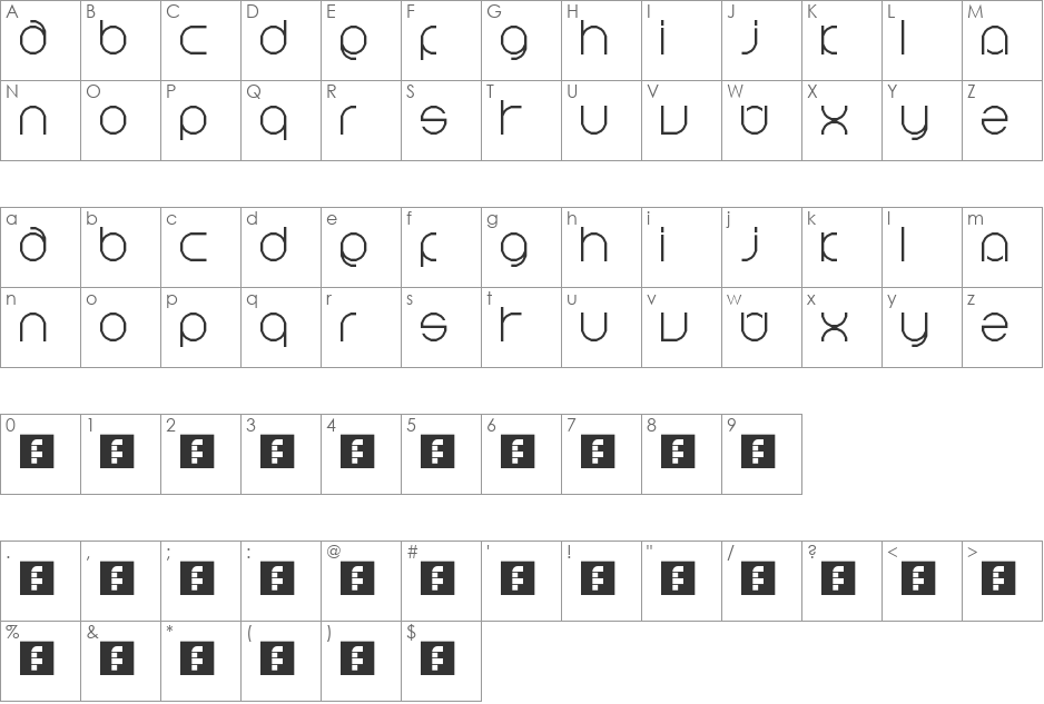 New York font character map preview