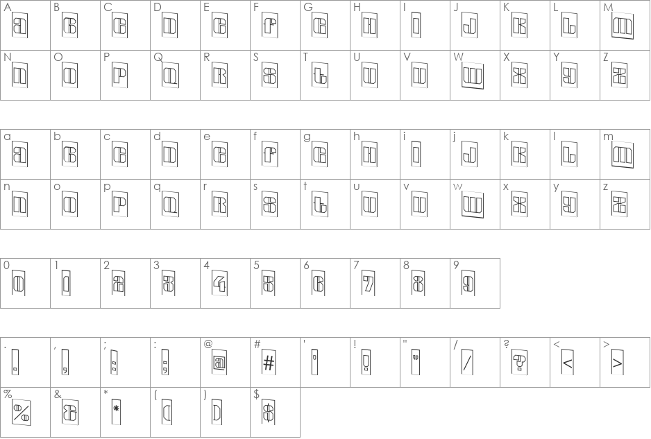 a_GladeCmOtlDn font character map preview