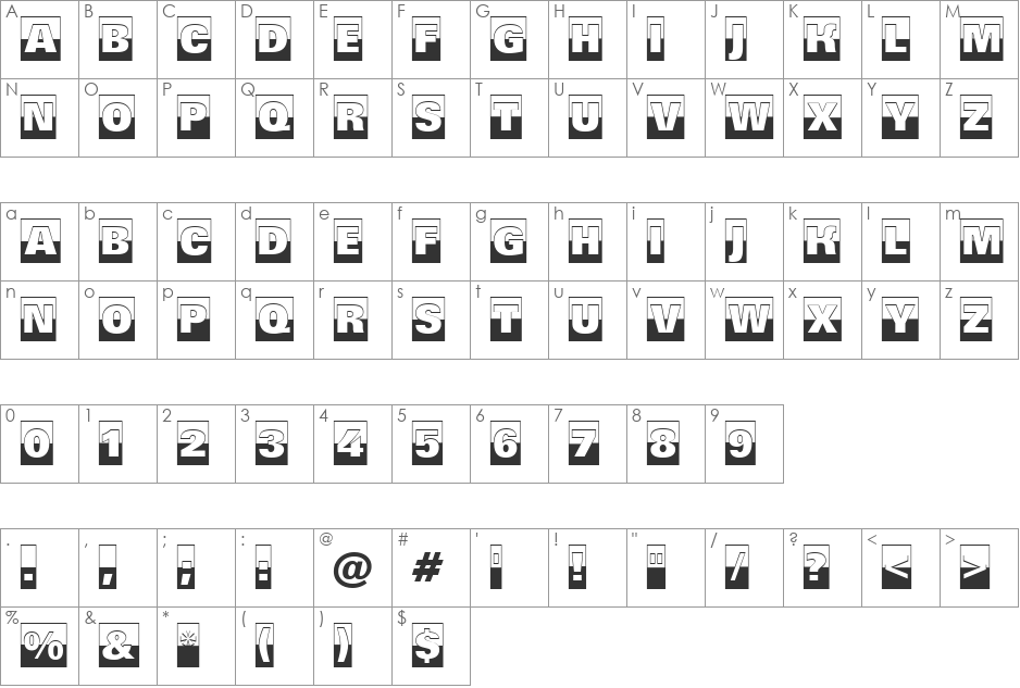 a_GroticTitulCmB&WHv font character map preview