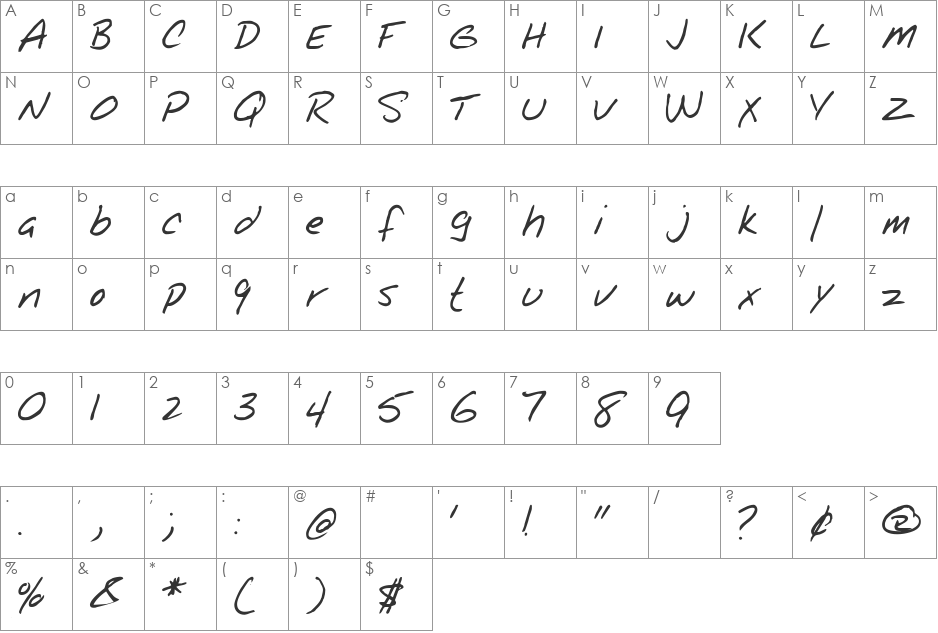 Notepad font character map preview
