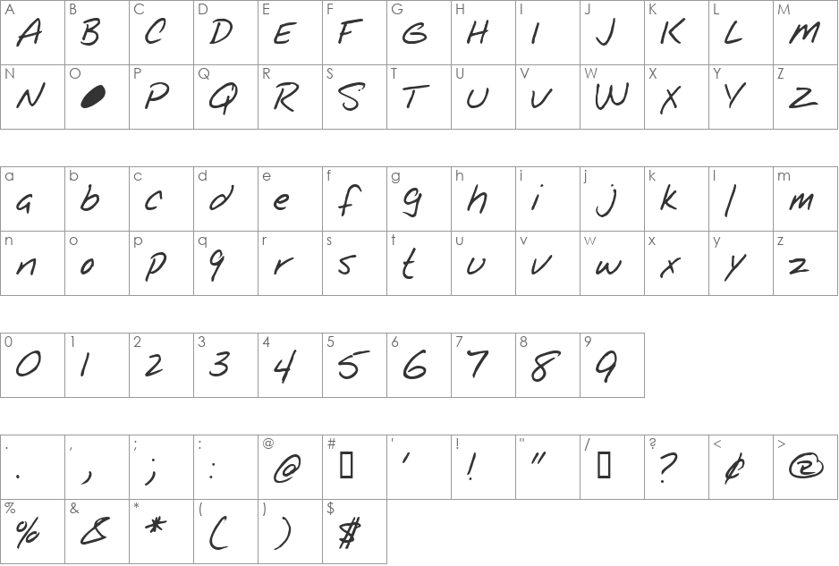 Notepad font character map preview