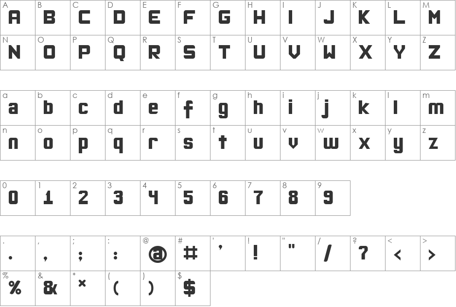 Okula Hayir Soft font character map preview