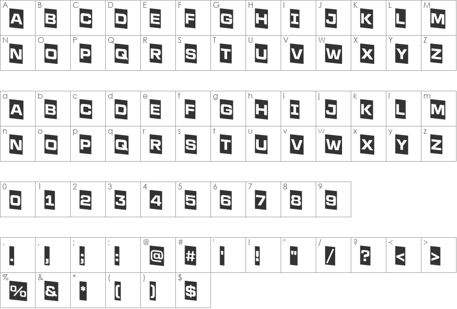 a_LineaSansCmDn font character map preview