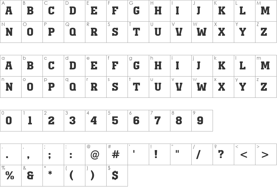 a_MonumentoTitul font character map preview
