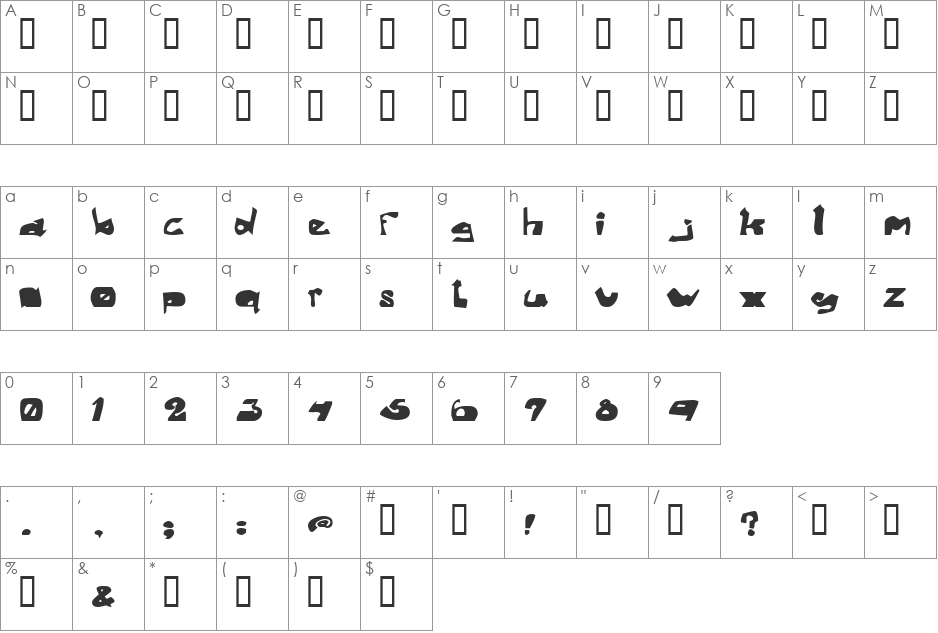 Activate font character map preview
