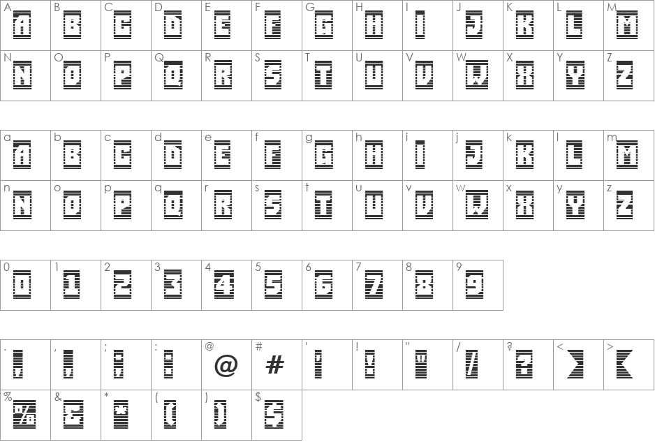 a_SimplerCmStrpHl font character map preview